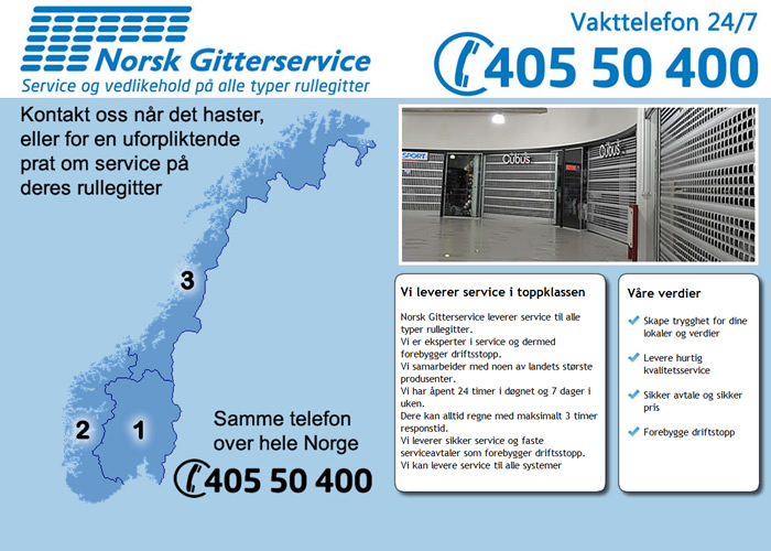 Service og vedlikehold